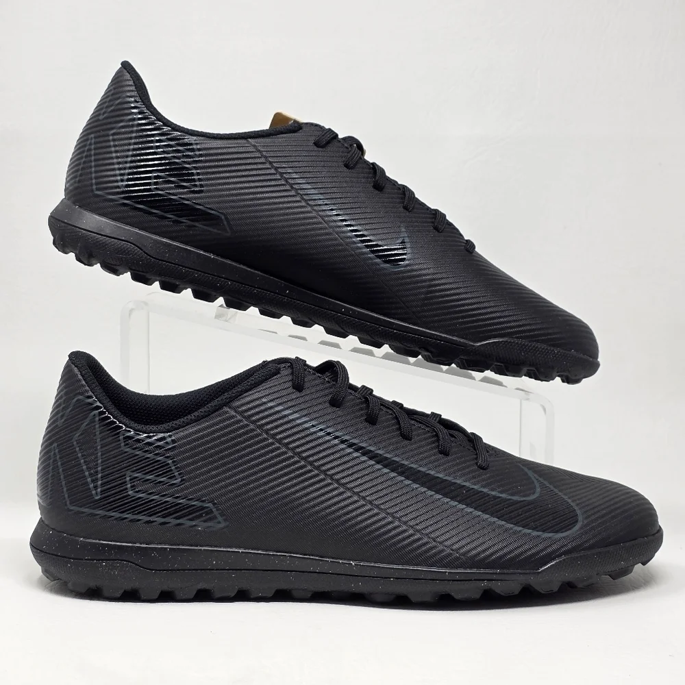 Nike Vapor 16 Club TF Men's Size 6.5 Black Deep Jungle Soccer Indoor Cleats NEW
